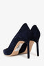 Manolo Blahnik Blue Suede Heels Size 41