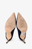 Manolo Blahnik Blue Suede Heels Size 41