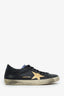 Golden Goose Black Leather Superstar Distressed Sneaker Size 40