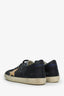 Golden Goose Black Leather Superstar Distressed Sneaker Size 40