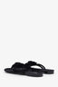 Pre-Loved Chanel™ Black Velvet Camellia Sandals Size 36