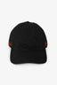 Gucci Black Cotton Blend Supreme Web Detail Baseball Cap Size L