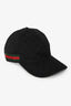 Gucci Black Cotton Blend Supreme Web Detail Baseball Cap Size L