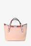 Emilio Pucci Pink Leather 'Pucci Firenze' Mini Top Handle Tote Crossbody Bag