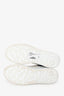Alexander McQueen White/Navy Leather Oversized Sneakers Size 37