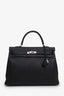 Hermès 2002 Black Togo Leather Kelly 35 With Strap