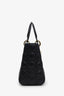Christian Dior 2025 Black Cannage Lambskin Medium Lady Dior Bag With Strap
