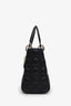Christian Dior 2025 Black Cannage Lambskin Medium Lady Dior Bag With Strap