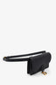 Christian Dior 2019 Black Leather Saddle Belt Bag