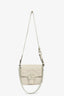 Gucci 2023 Cream Chevron Leather Monochrome Marmont Bag