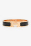 Hermes Black/Rose Gold  'Clic' Bracelet