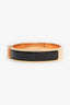 Hermes Black/Rose Gold  'Clic' Bracelet