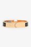 Hermes Black/Rose Gold  'Clic' Bracelet
