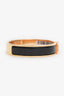 Hermes Black/Rose Gold  'Clic' Bracelet