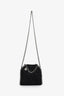 Stella McCartney Black Vegetarian Suede  Falabella Top Handle Bag