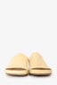 Loewe Light Yellow Leather Slip-On Mules Size 39