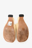 Loewe Light Yellow Leather Slip-On Mules Size 39