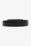 Cartier Black Skinny Leather 'Panthere' Belt Size 34