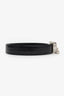 Cartier Black Skinny Leather 'Panthere' Belt Size 34