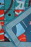Hermès Blue/Multicolour Silk“Sport” Scarf