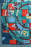 Hermès Blue/Multicolour Silk“Sport” Scarf