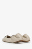 Brunello Cucinelli Cream Leather Beaded Bow Flats Size 39