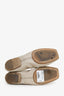 Brunello Cucinelli Cream Leather Beaded Bow Flats Size 39