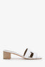 Hermès White Oasis Heeled Sandals Size 36