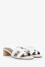 Hermès White Oasis Heeled Sandals Size 36