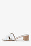Hermès White Oasis Heeled Sandals Size 36