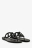 Hermès Black Rubber 'Egerie' Sandals Size 40