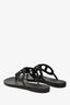 Hermès Black Rubber 'Egerie' Sandals Size 40