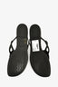 Hermès Black Rubber 'Egerie' Sandals Size 40