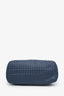 Bottega Veneta Blue Intrecciato Chain Medium Tote Bag