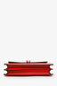 Bvlgari Orange/Red Leather Serpenti Forever Crossbody Bag