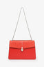 Bvlgari Orange/Red Leather Serpenti Forever Crossbody Bag