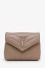 Saint Laurent Brown Quilted Leather LouLou Toy Bag