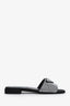 Prada  Leather Crystal Embellishments Slides Size 36.5