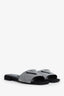 Prada  Leather Crystal Embellishments Slides Size 36.5