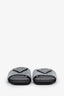 Prada  Leather Crystal Embellishments Slides Size 36.5