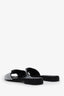 Prada  Leather Crystal Embellishments Slides Size 36.5