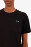Comme des Garçons Play Black Cotton Logo T-Shirt Size M