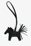 Hermès 2022 Black So Black Leather Rodeo PM Bag Charm
