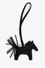 Hermès 2022 Black So Black Leather Rodeo PM Bag Charm