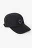 Hermès Black Wool Logo Patch Hat Size 59