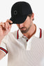 Hermès Black Wool Logo Patch Hat Size 59