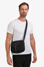 Prada Vintage Black Nylon Messenger Crossbody Bag
