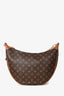 Louis Vuitton Brown Monogram Leather 'Loop Hobo' Bag With Strap + Pouch
