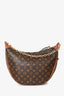 Louis Vuitton Brown Monogram Leather 'Loop Hobo' Bag With Strap + Pouch