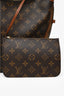 Louis Vuitton Brown Monogram Leather 'Loop Hobo' Bag With Strap + Pouch